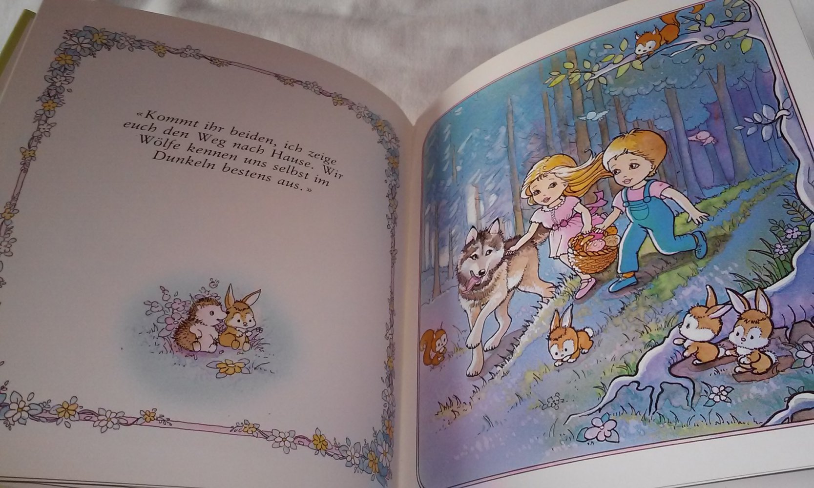 Markus und Julia im Wald Kinderbuch antik-Rarität
