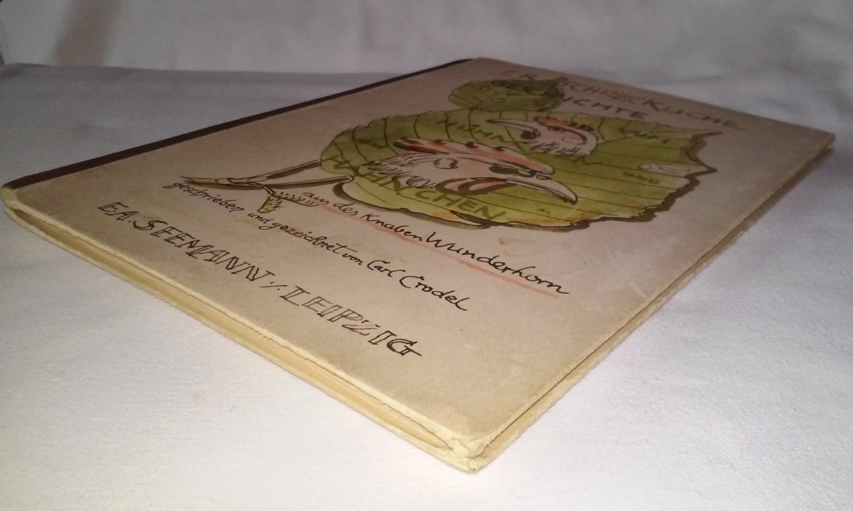 Carl Crodel Erschreckliche Geschichte vom Hühnchen und vom Hähnchen antik 1.Auflage