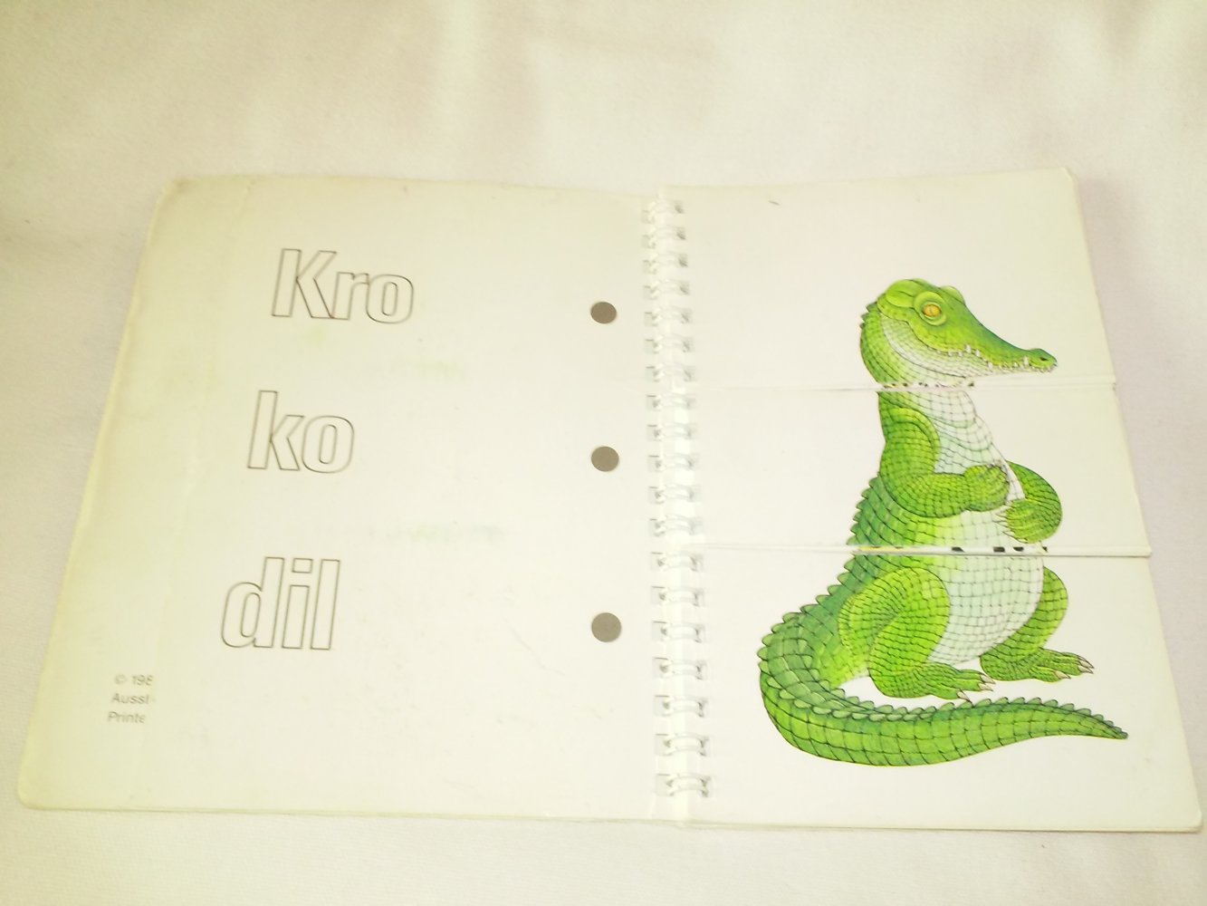 Krogufant.Ein Mini - Klapp - Bilder- Buch / altes Kinderbuch