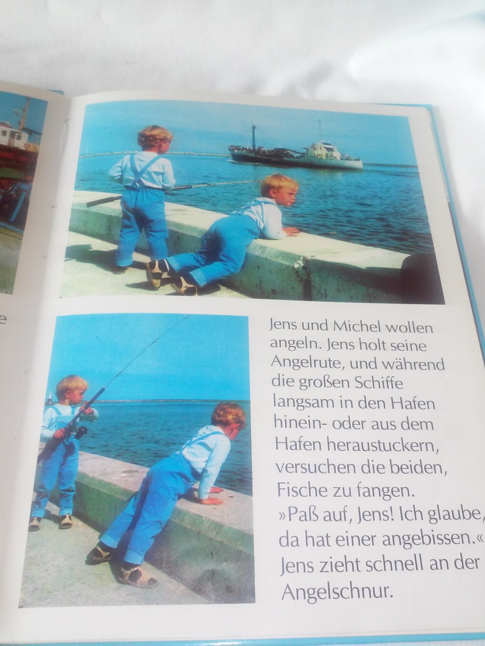 Ib Hansen: Jens und Michel im Hafen - Kinderbuch alt