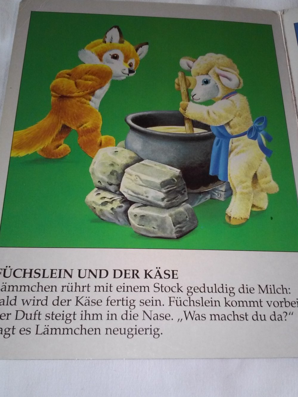Füchslein und der Käse Pappbilderbuch/altes Kinder- Vorlesebuch