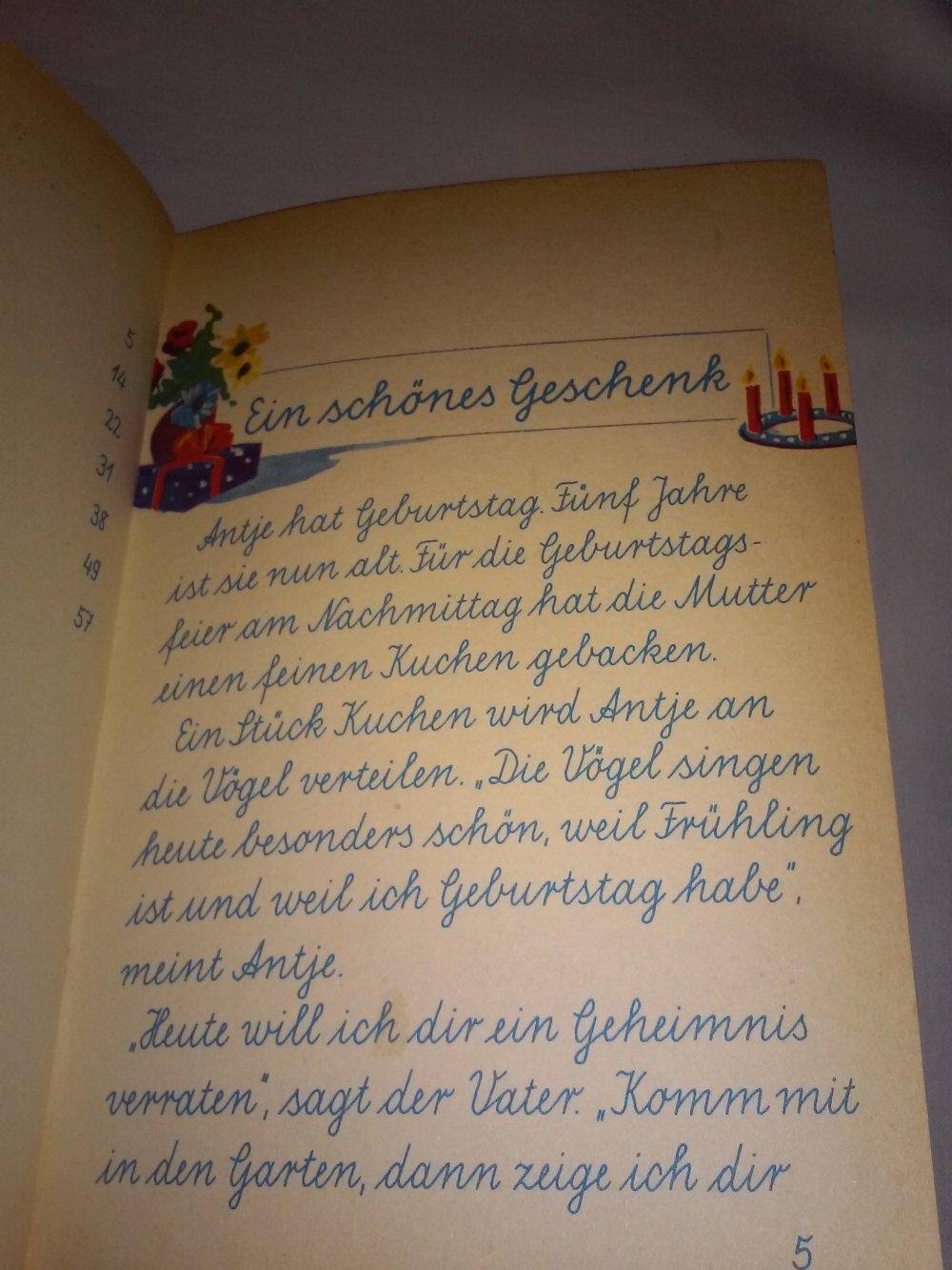 Karl H Weise: Antje im Holunderbaum - Kinderbuch alt