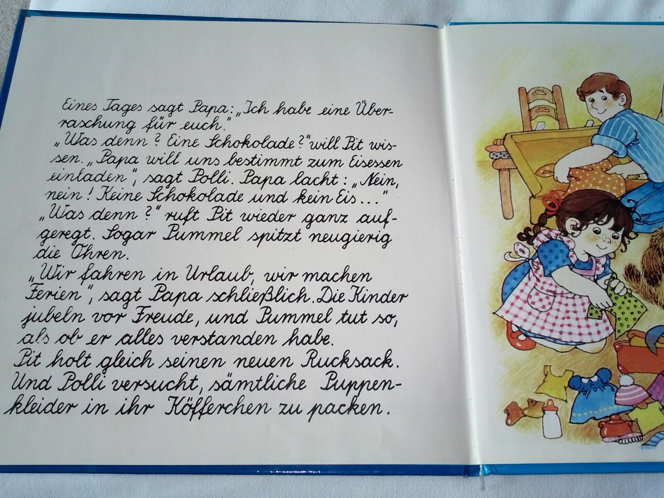 H.Covi: Mit Polli, Pit und Pummel in die Ferien / Kater Moritz und seine Abenteuer - Kinderbuch alt