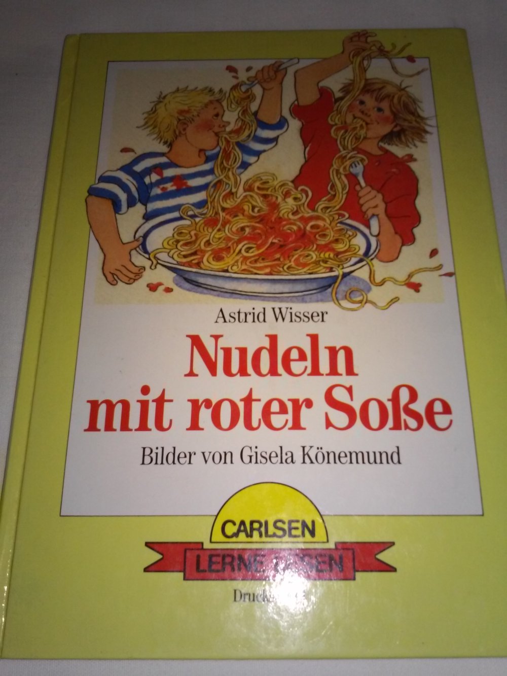 Astrid Wisser: Nudeln mit roter Sosse -Kinderbuch alt