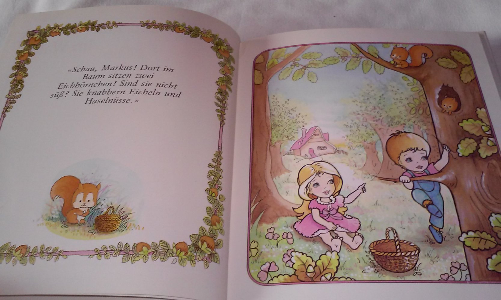 Markus und Julia im Wald Kinderbuch antik-Rarität