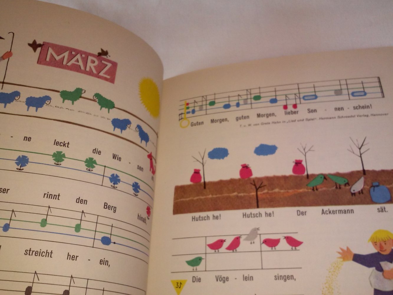  Heinrich M. Sambeth: Die kleine Singdrossel - Liederbuch(Noten)alt