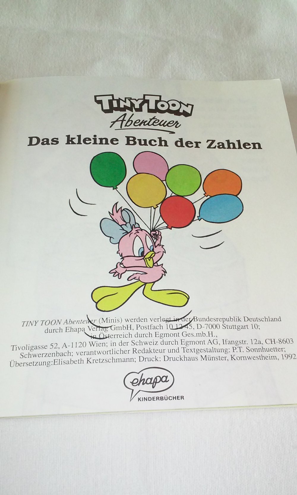 Tiny Toon Minis Nr. 03 Das kleine Buch der Zahlen Rarität Sammlerstück antik
