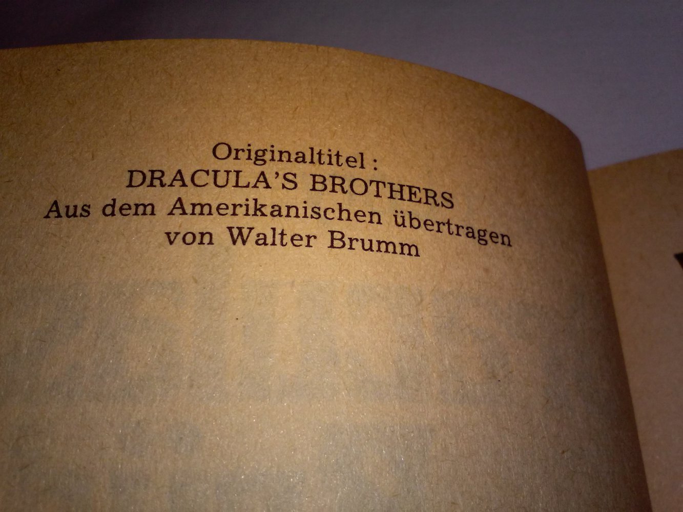 Robert Lory´s Draculas Brüder - Gruselroman Vampir-Horror-Roman dtsch.Erstveröffentlichung