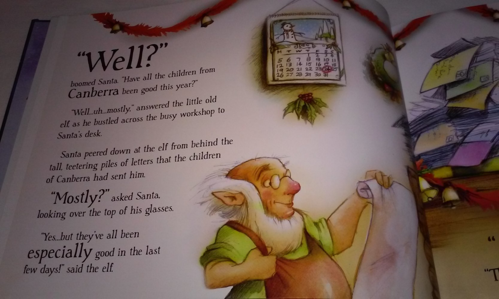 Santa Is Coming to Canberra (Englisch) Kinderbuch Weihnachten Sammlerstück