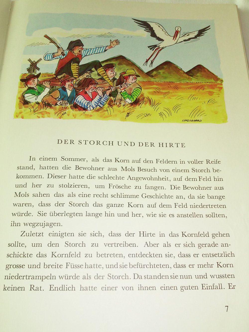 Lustige Streiche der Leute von Mols -altes dänisches Kinderbuch-