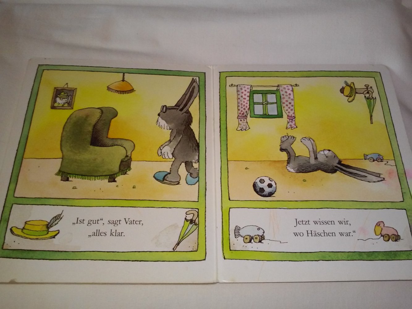Janosch: Häschen Hüpf - Kinderbuch alt (1985)