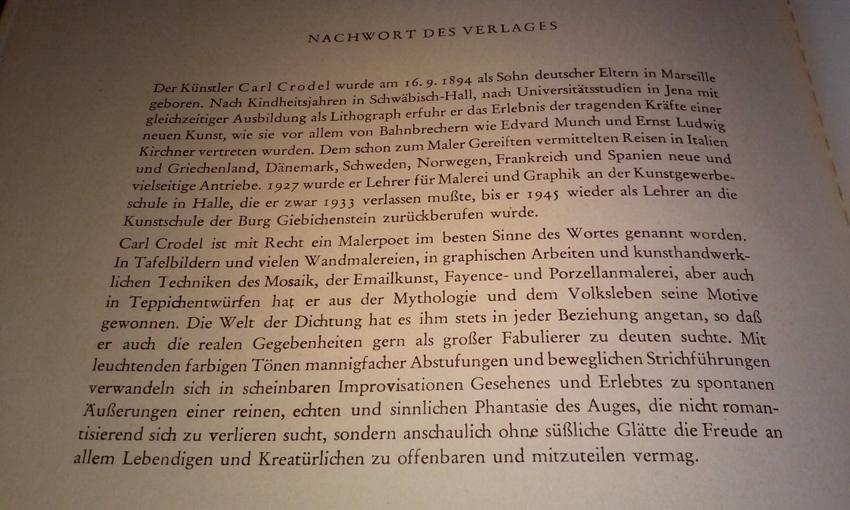 Carl Crodel Erschreckliche Geschichte vom Hühnchen und vom Hähnchen antik 1.Auflage