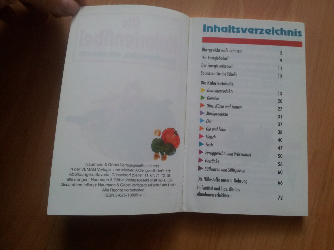 Verkaufe Die Kalorienfibel - Bewußt genießen,was schmeckt