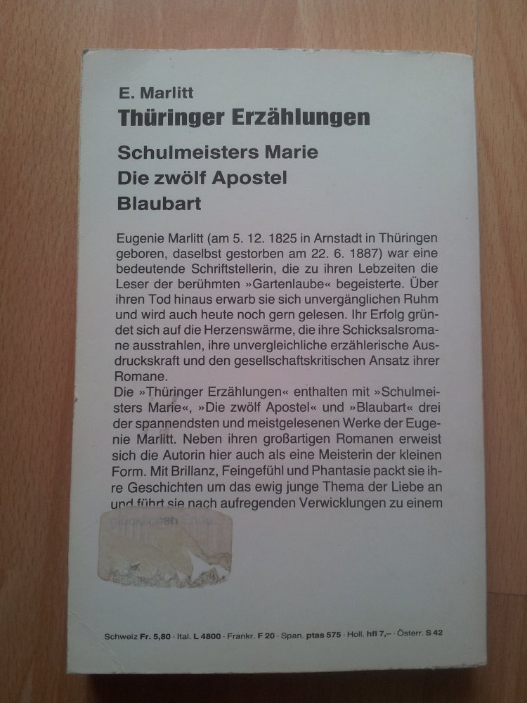 Thüringer Erzählungen - E. Marlitt 