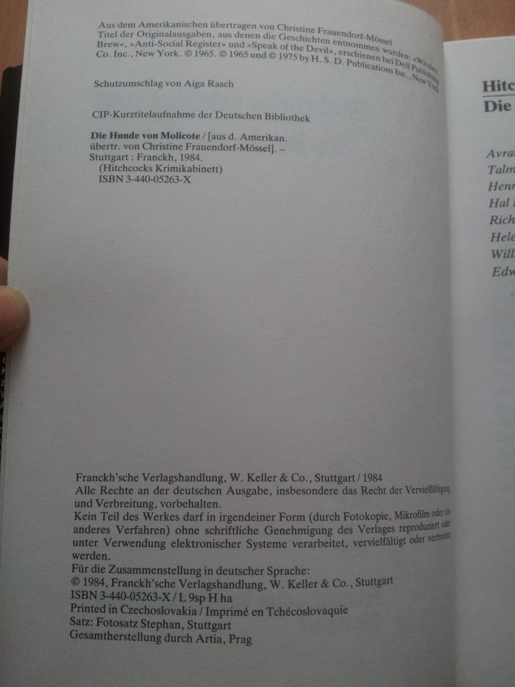 Die Hunde von Molicote - Alfred Hitchcock