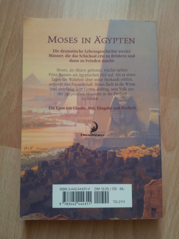 Buch zum Film -  Moses in Ägypten - Lynne Reid Banks