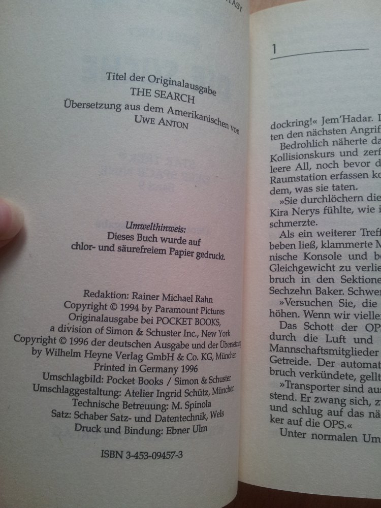 Star Trek - Deep Spce Nine - Die Suche - Band 19