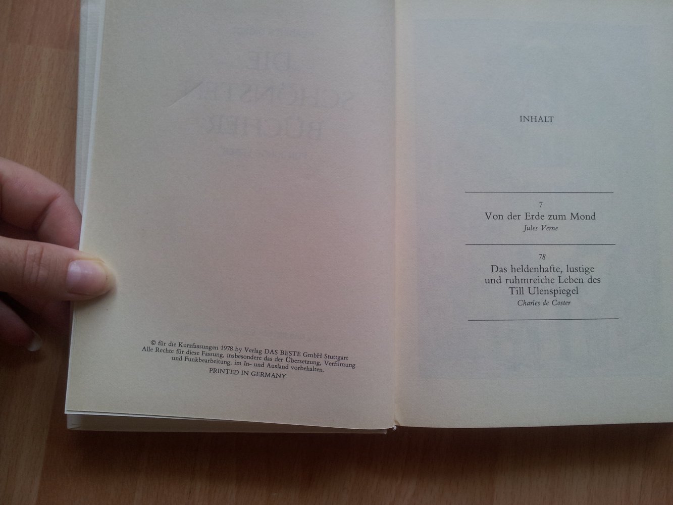 Die schönsten Bücher für junge Leser -  Von der Erde zum Mond - Jules Verne - Das heldenhafte, lustige und ruhmreiche Leben des Til Eulenspiegel - Charles de Coster