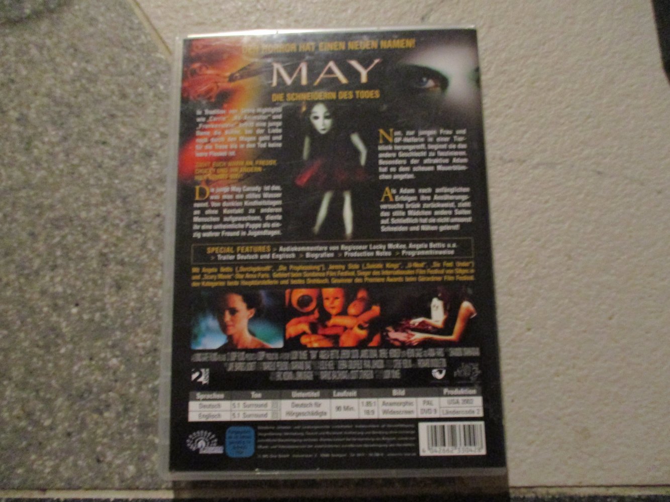 dvd horror film,may,sehr guter zustand