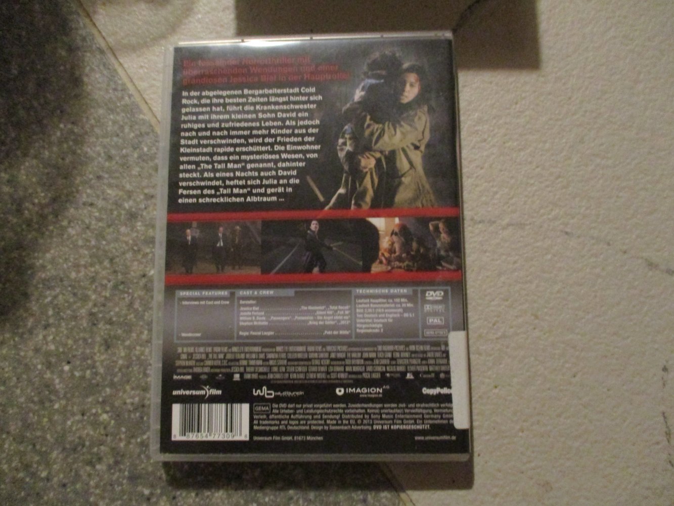 dvd film,thriller,the tall man,sehr guter zustand