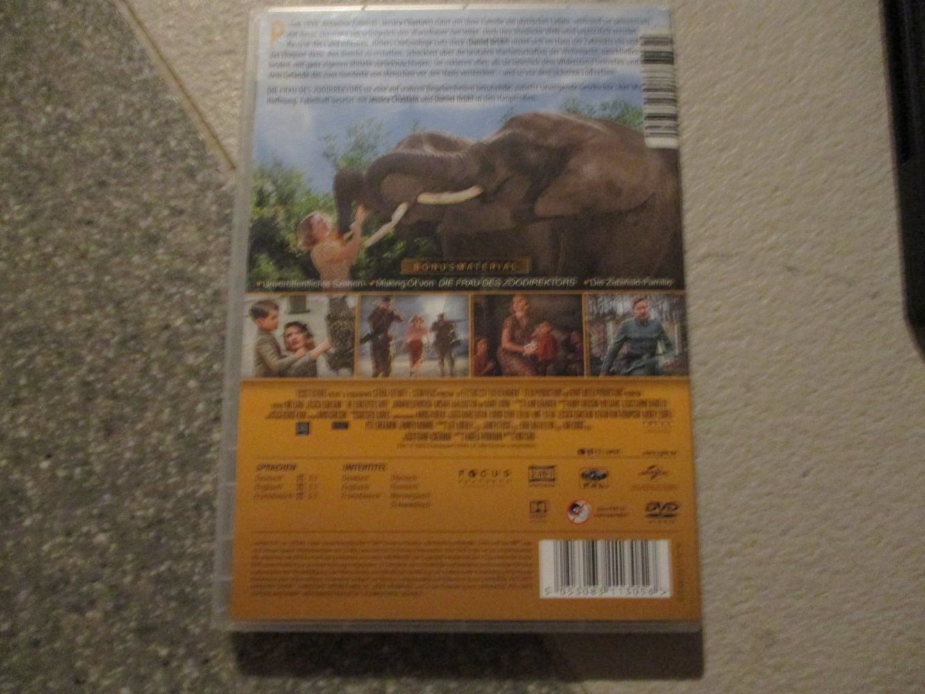 dvd film,die frau des zoodirektors,sehr guter zustand