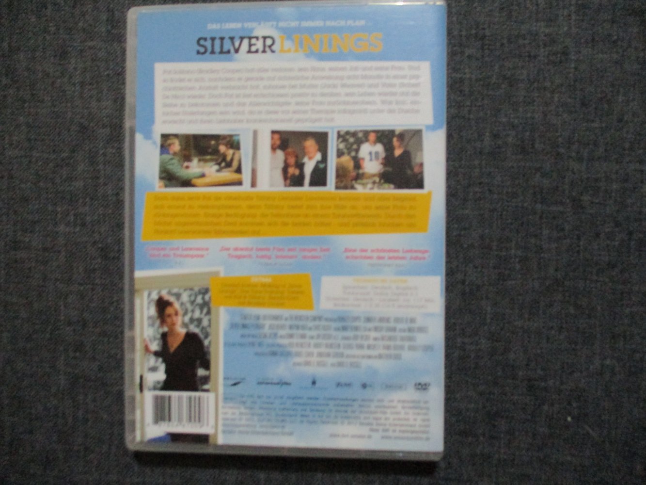 dvd,silver linings,ab 12 jahre,sehr guter zustand