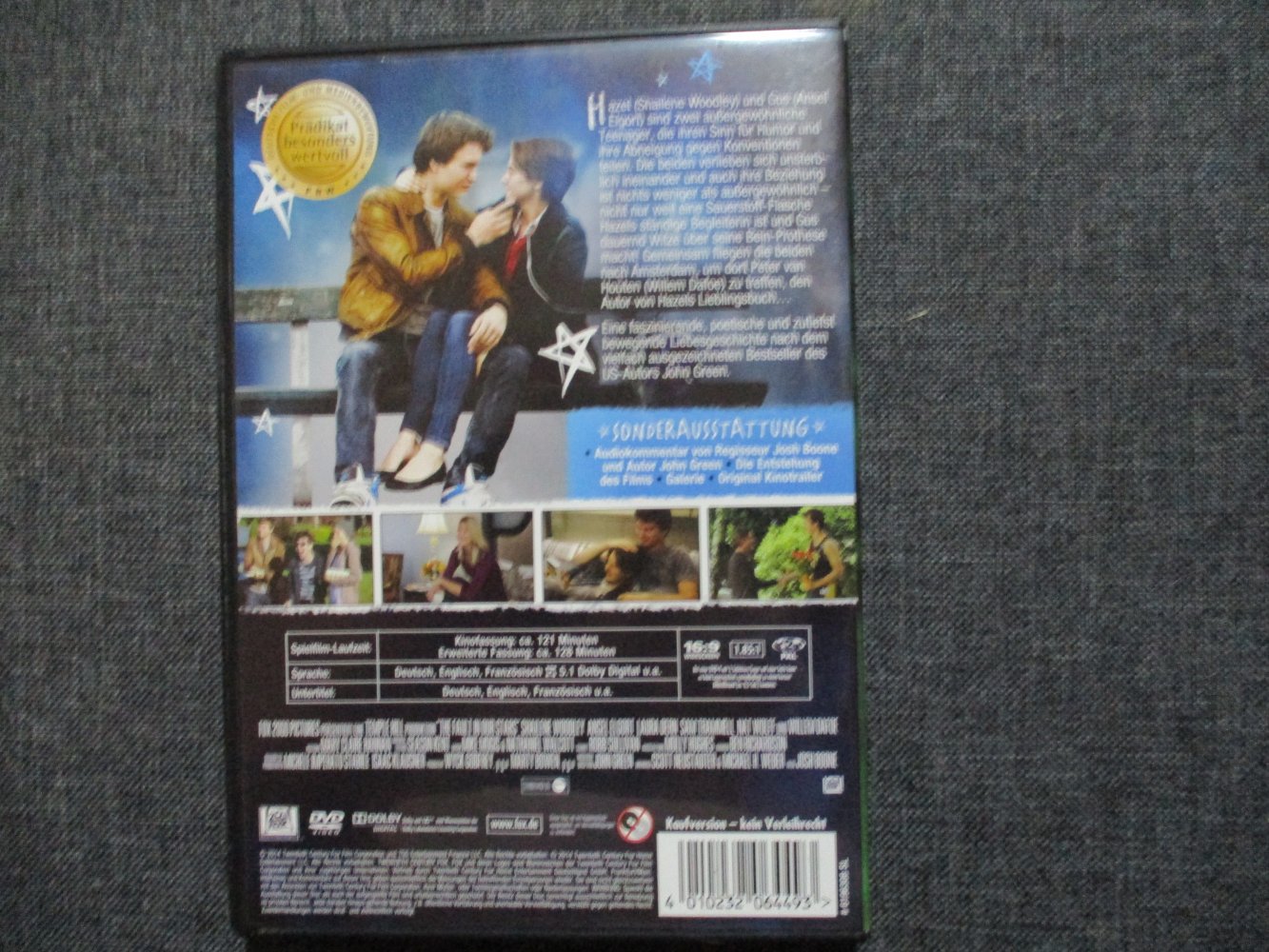 dvd,das schicksal ist ein mieser verräter.ab 6 jahre,sehr guter zustand