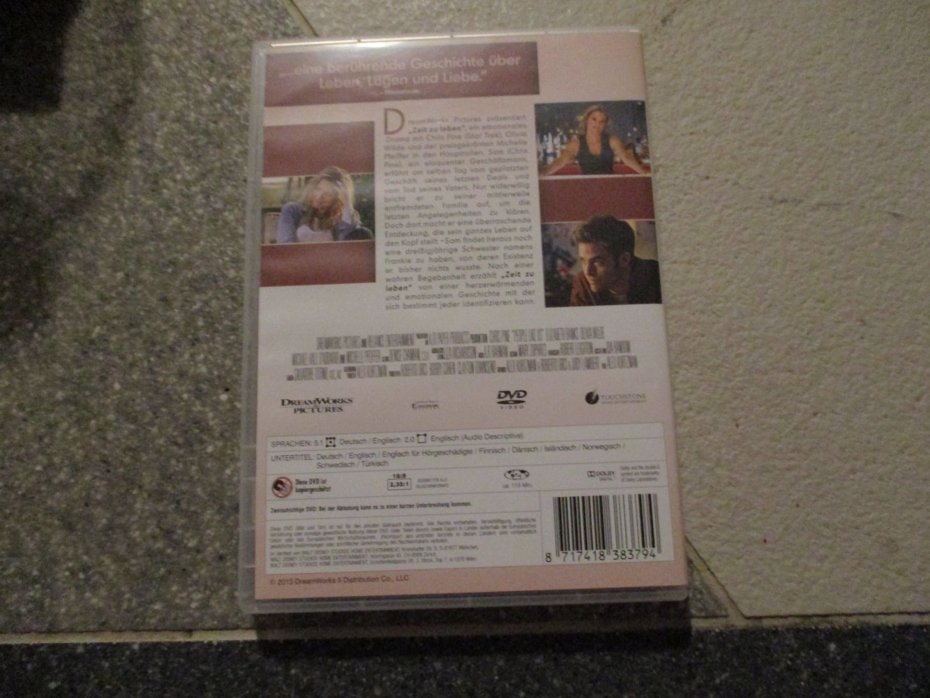 dvd film,zeit zu leben,ab 6 jahre.sehr guter zustand.