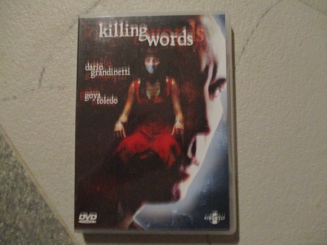 dvd film psycho-thriller killing words.sehr guter zustand.ab 16 j.