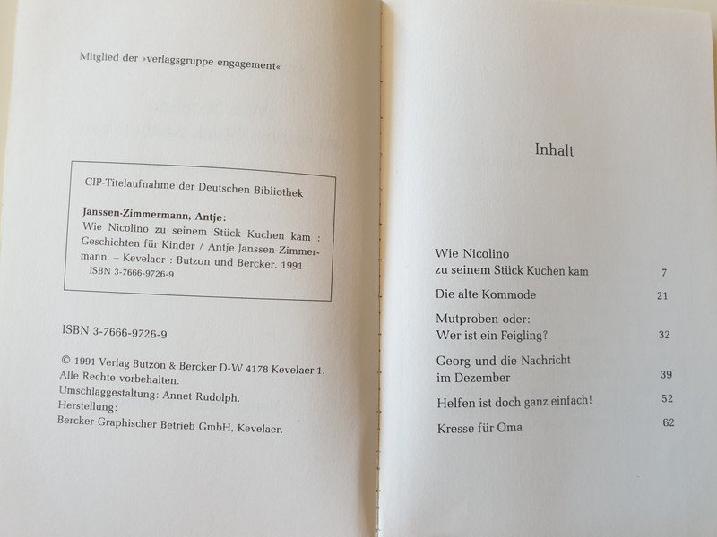 Wie Nicolino zu seinem Stück Kuchen kam