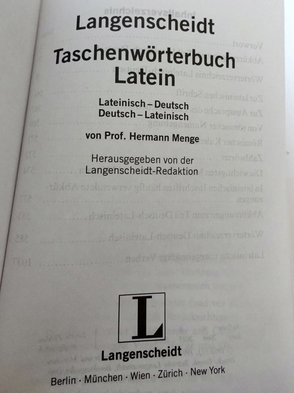 Taschenwörterbuch Latein