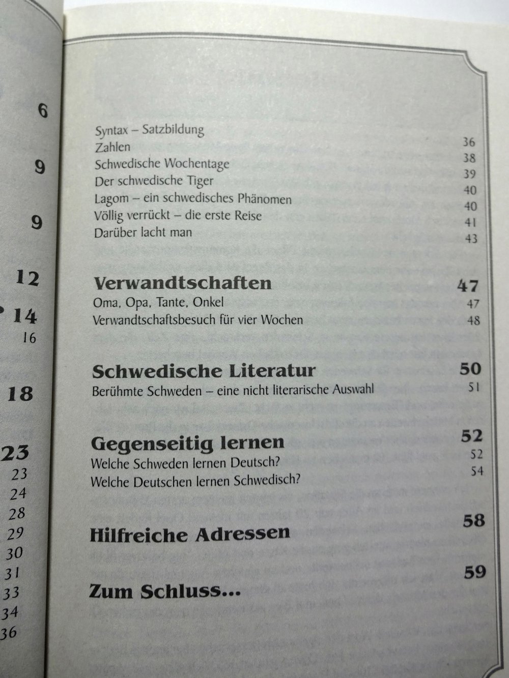 Oh, dieses Schwedisch!