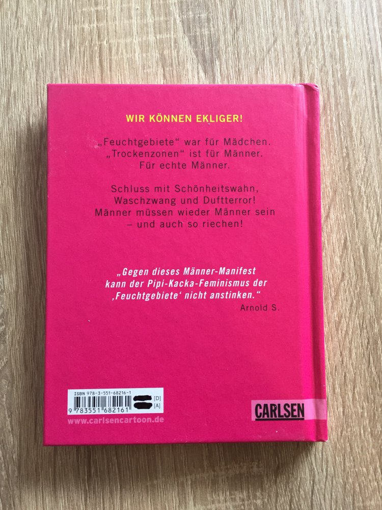 Trockenzonen wenn Männer aufhören sich zum waschen 