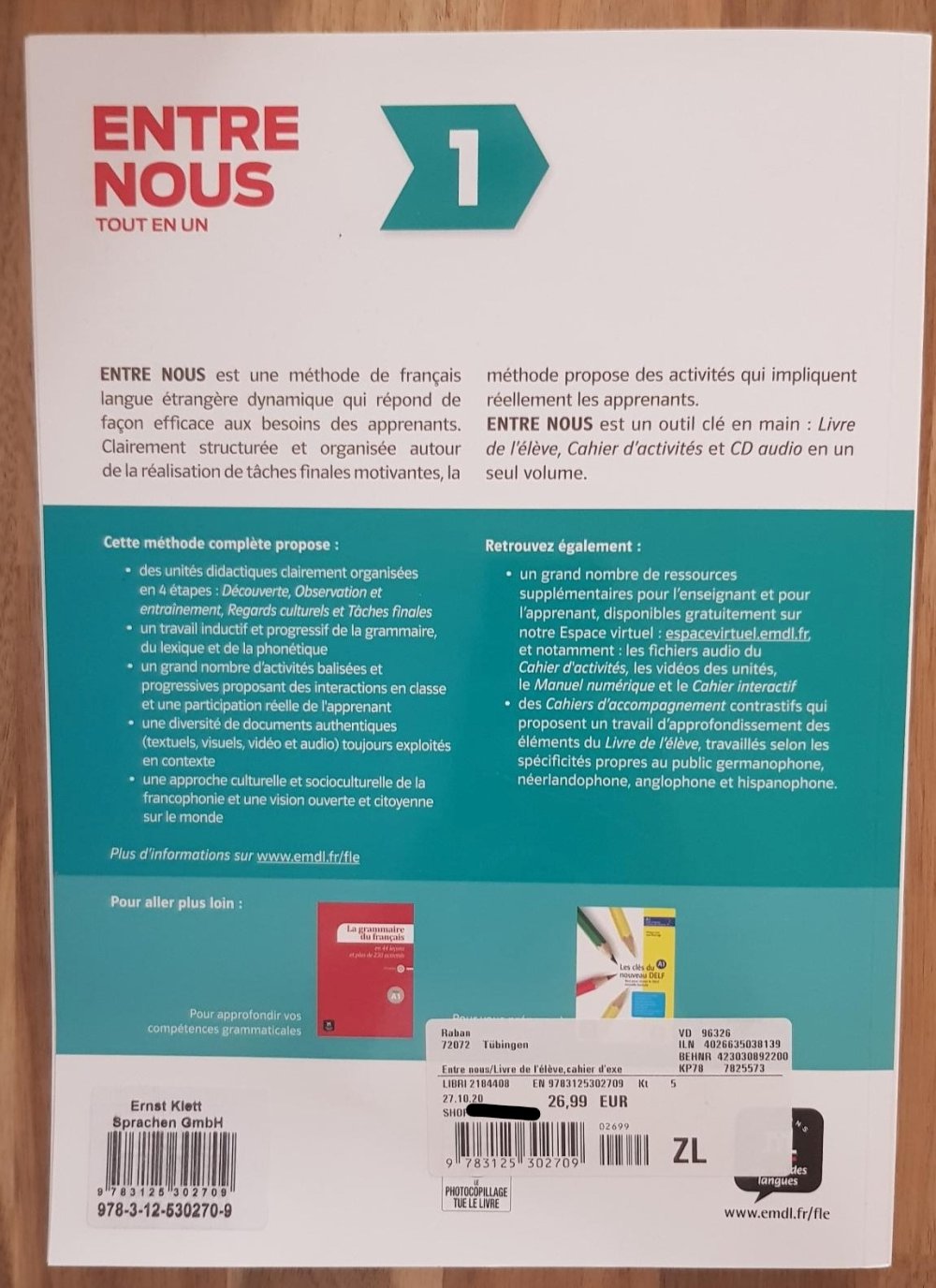 Französisch Übungsbuch Entre Nous A1