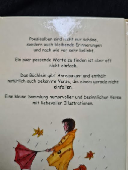 Buch Poesie Verse 