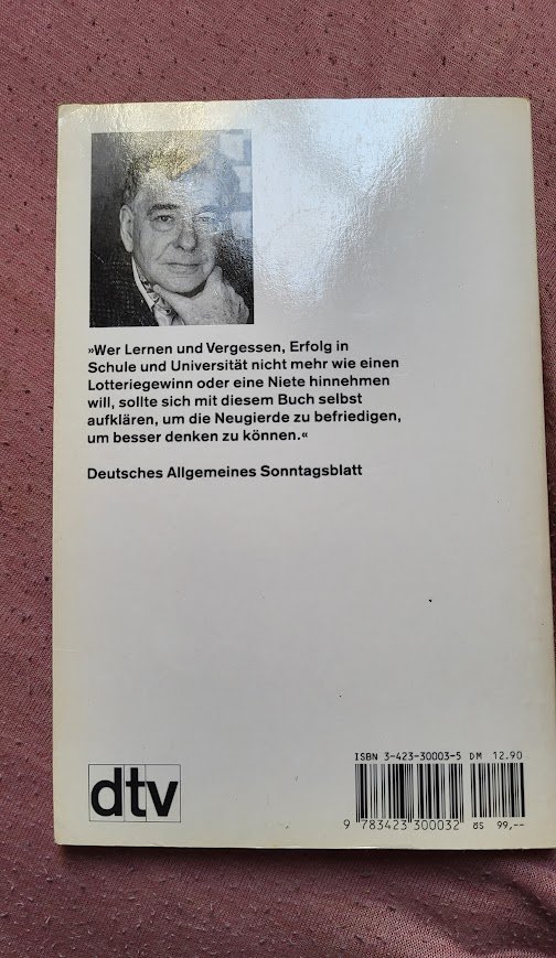 Frederic Vester Denken, Lernen, Vergessen -