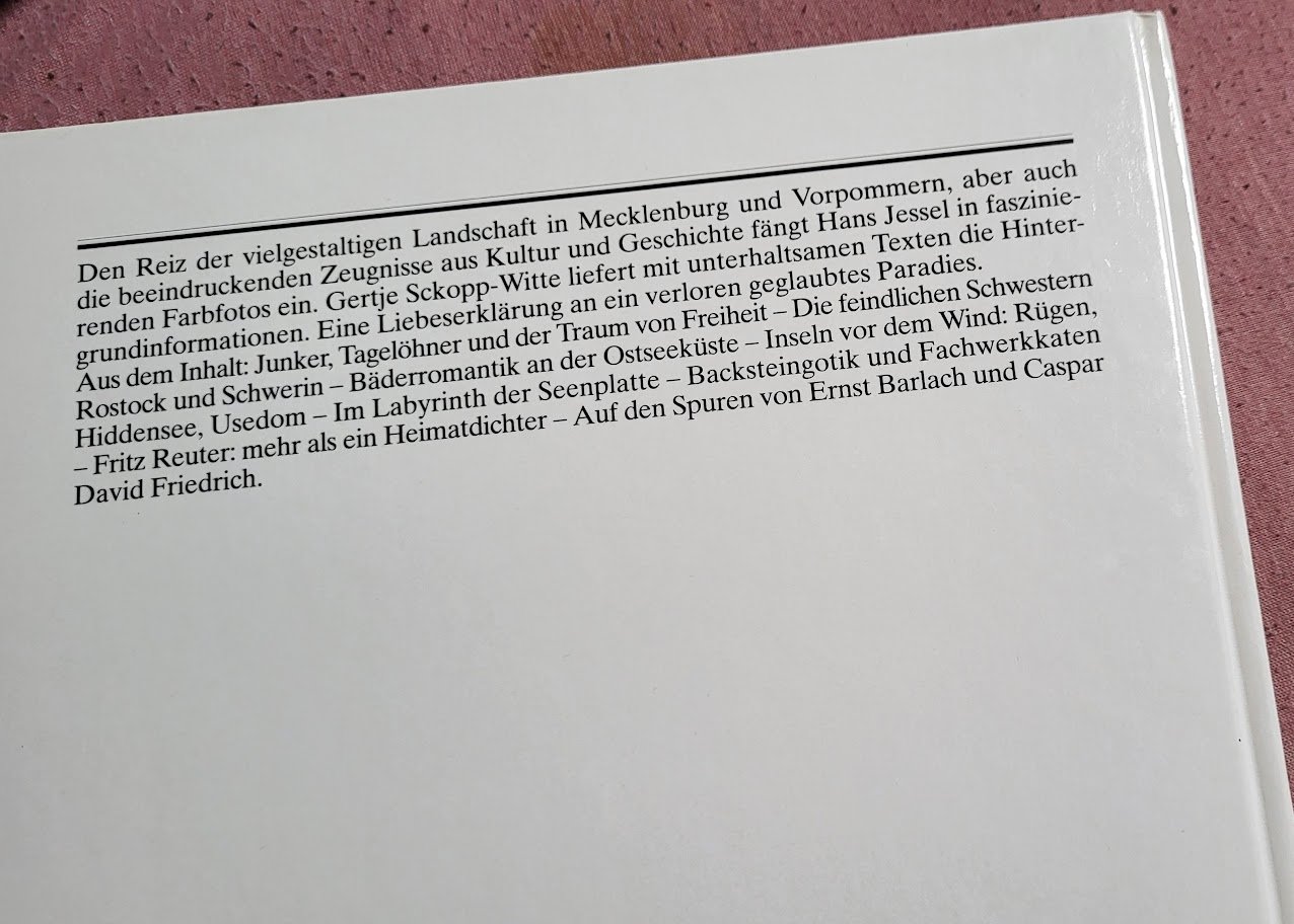 buch Mecklenburg-Vorpommern eine bildreise 