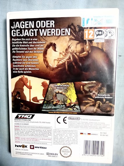 Nintendo Wii Deadly Creatures  