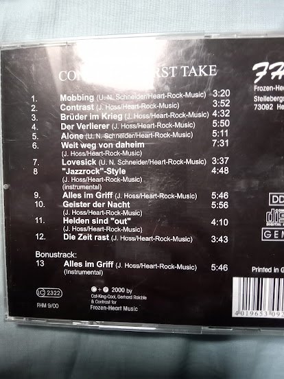 CD contrast First take 