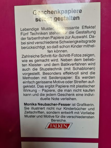 Falken Heft Geschenkpapiere selbst gestalten