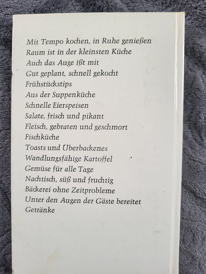 älteres Buch shnell gekocht im kleinen Haushalt 