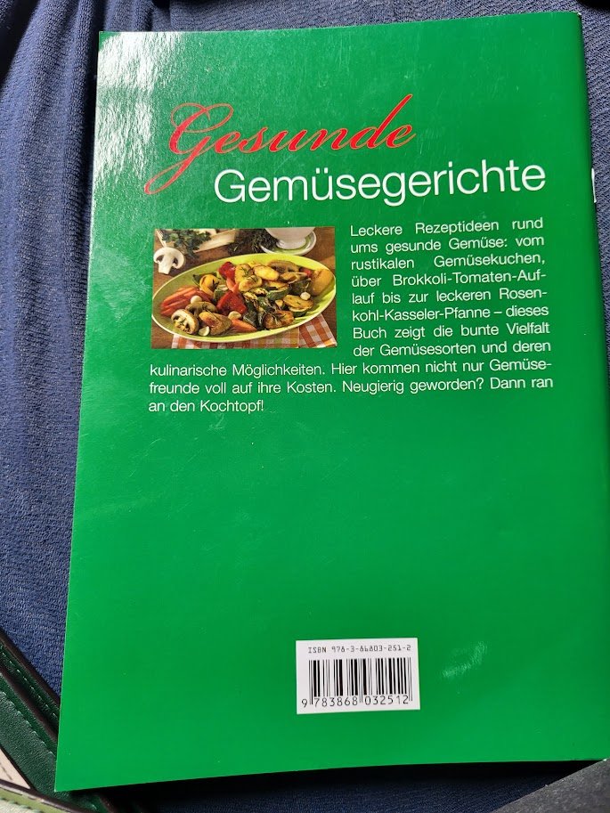 Heft gesunde Gemüsegerichte