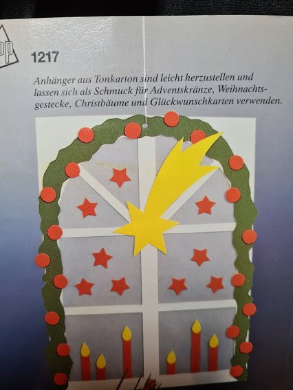 Topp Heft Weihnachtsanhänger aus tonkarton