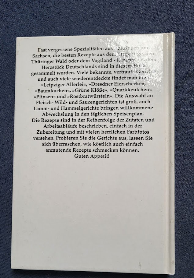 buch Sächsisch-Thüringische Küche