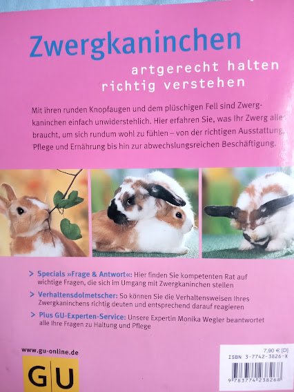 GU tierratgeber Zwergkaninchen glücklich und gesund 