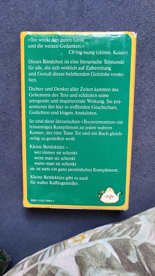 Kleine Bettlektürefür Leidenschaftliche Teetrinker