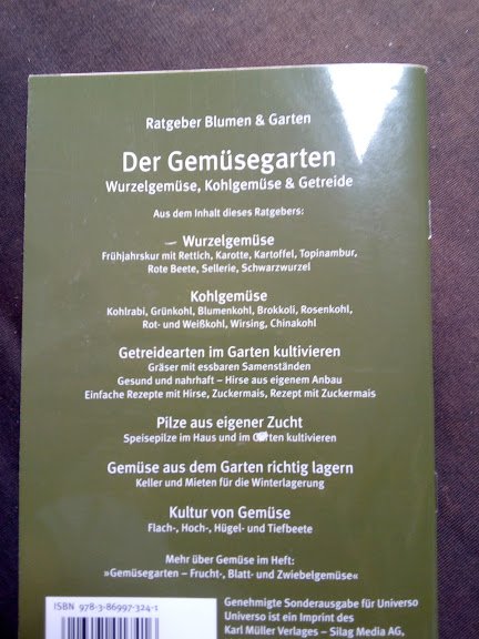 Universo Ratgeber Blumen und Garten Der Gemüsegarten 