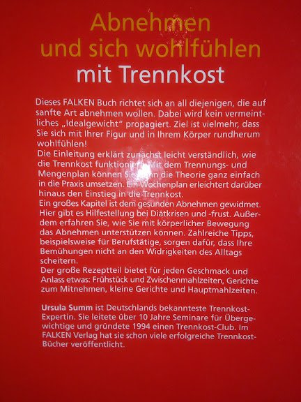 Falken Buch Mit Trennkost zum Wunschgewicht