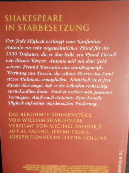 Aufbau TB Der Kaufmann von venedig Shakespeare