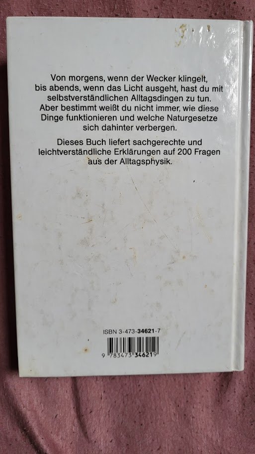 Buch Warum Weshalb? Physik rund um die Uhr 